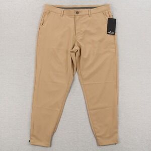 Primo Golf Jogger Pants Mens Size 36 Short (36x27) Khaki Polyester Spandex NEW